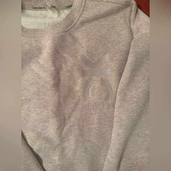 Calvin Klein Heather Grey Crewneck Sweatshirt- Part of a Set! - Picture 3 of 3